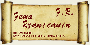 Fema Ržaničanin vizit kartica